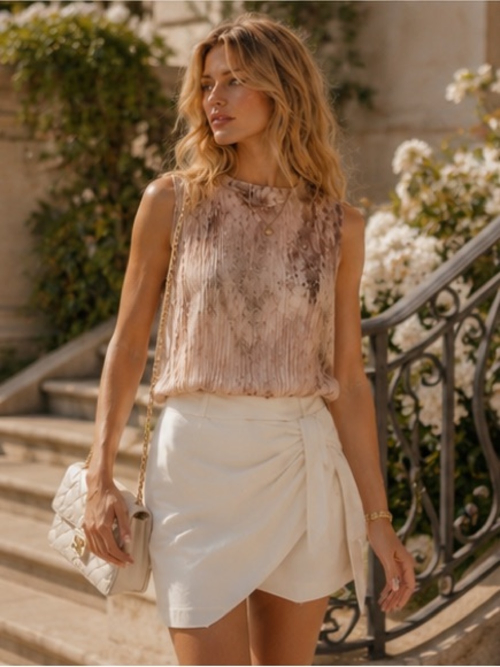 Zara Pleated Satin Blush Top Quiet Luxury Coastal Chic Rich Girl Aesthetic NWT
